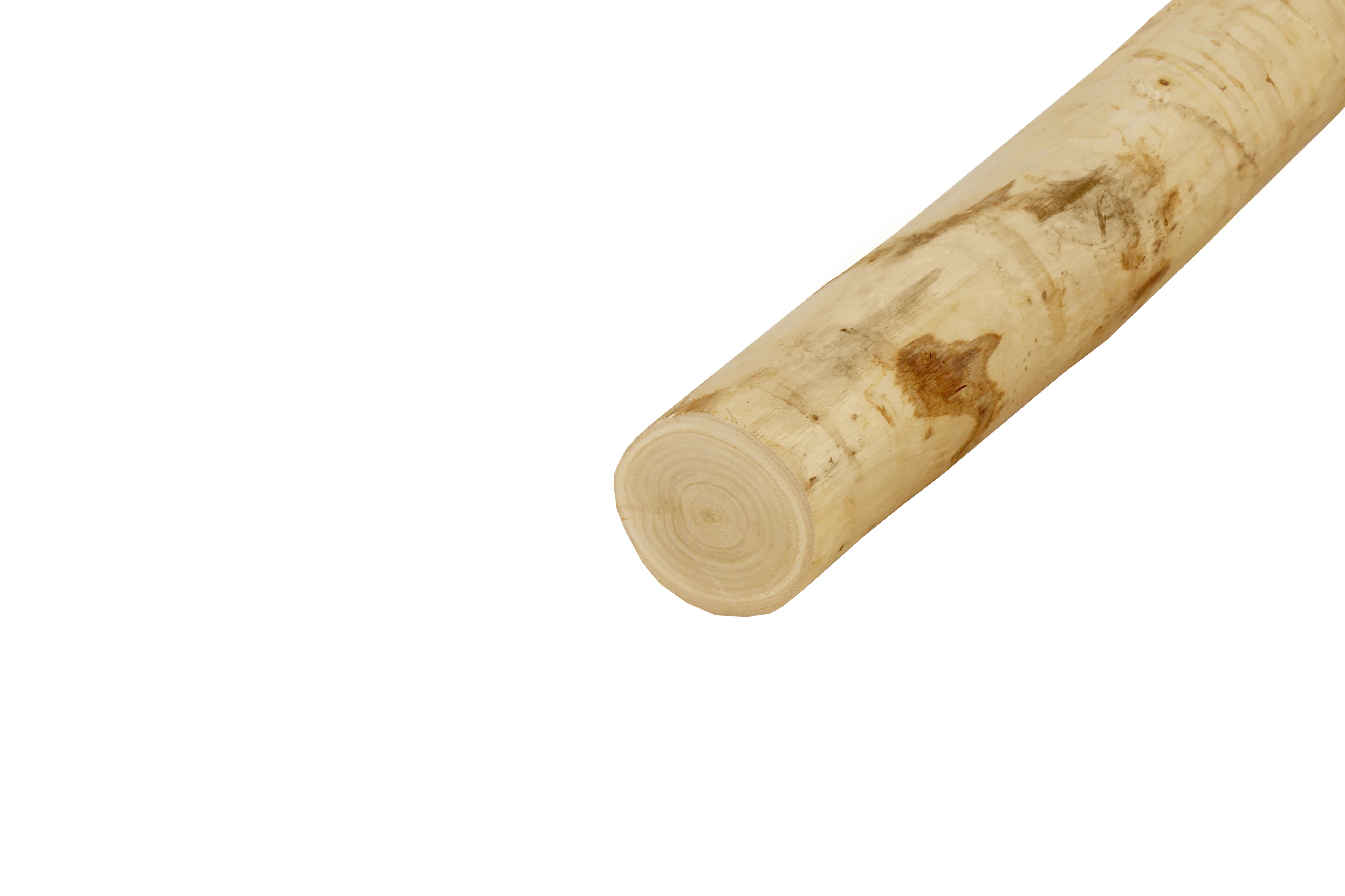 Kastanje Paal 10/12 cm (100/120 mm) Geschild - Lengte 250 cm - Afbeelding 3